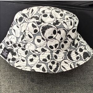 Disney Black and White Skull Pattern Hat